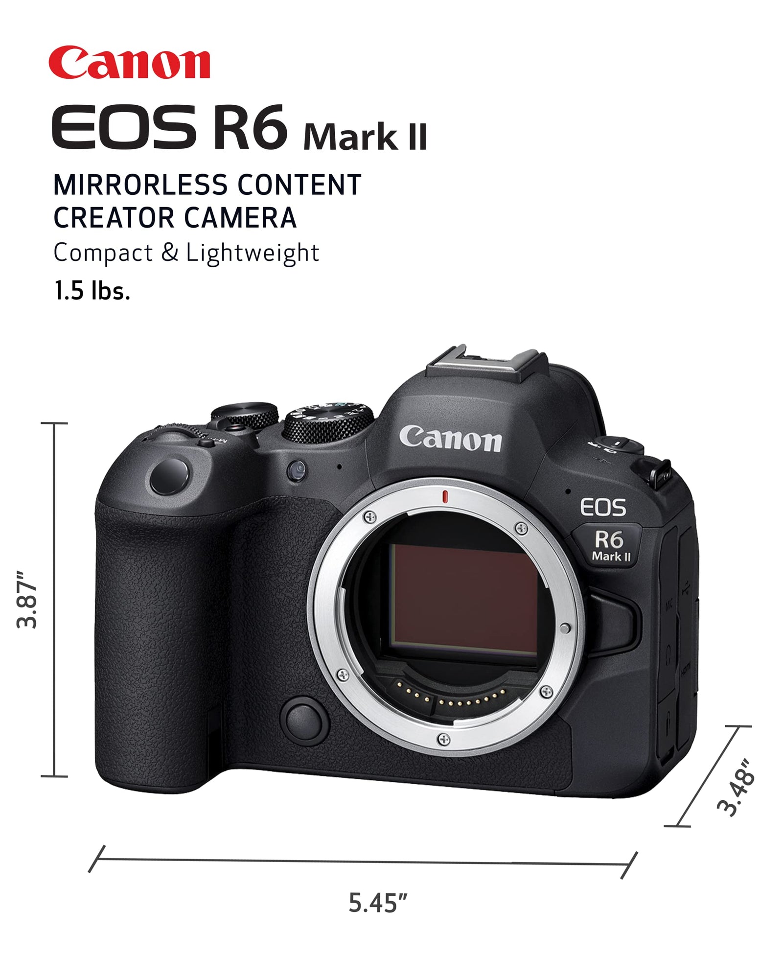 Canon R6 Mark II Mirrorless Camera