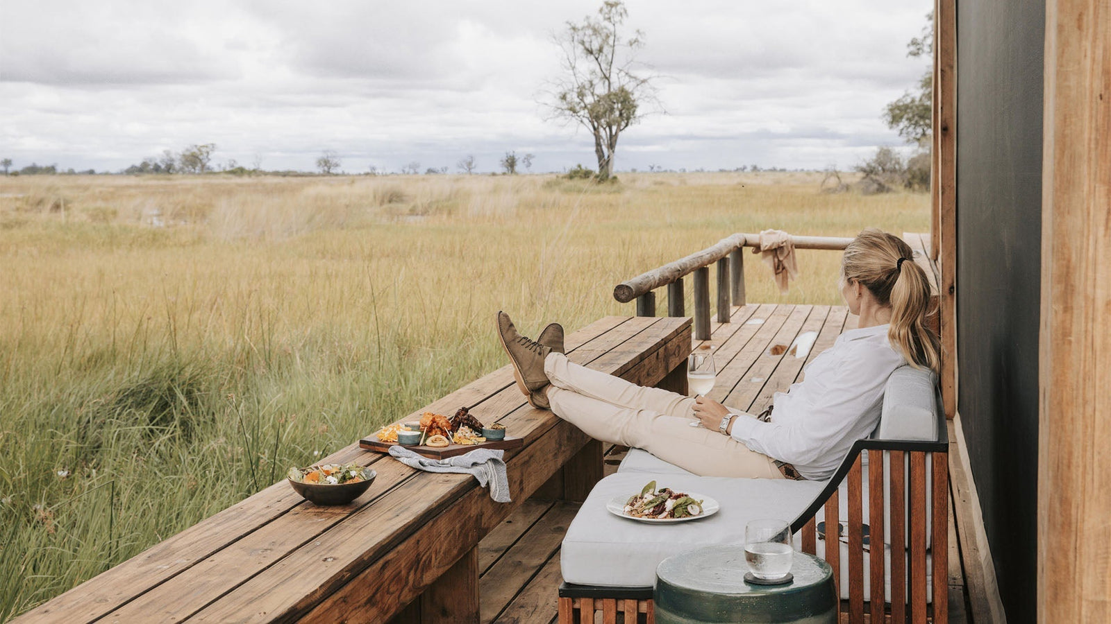Dusty Boots Travel - Dining at Wilderness Vumbura in Botswana's Okavango Delta