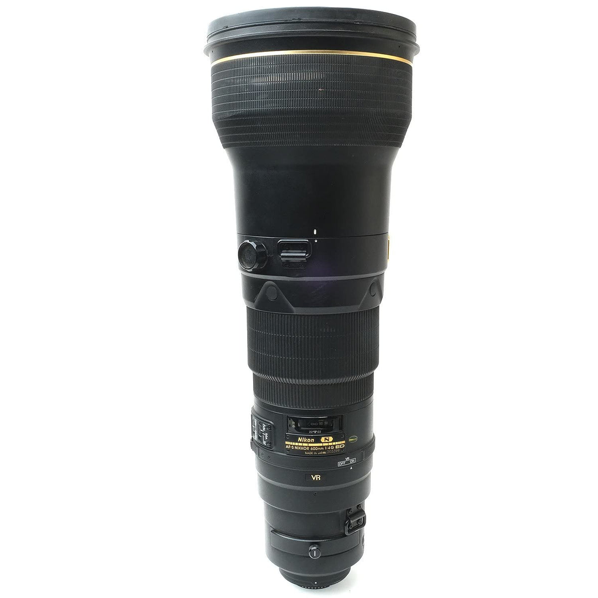 Nikon AF-S FX NIKKOR 600mm f/4G ED Vibration Reduction Front Lens with Auto Focus Cover