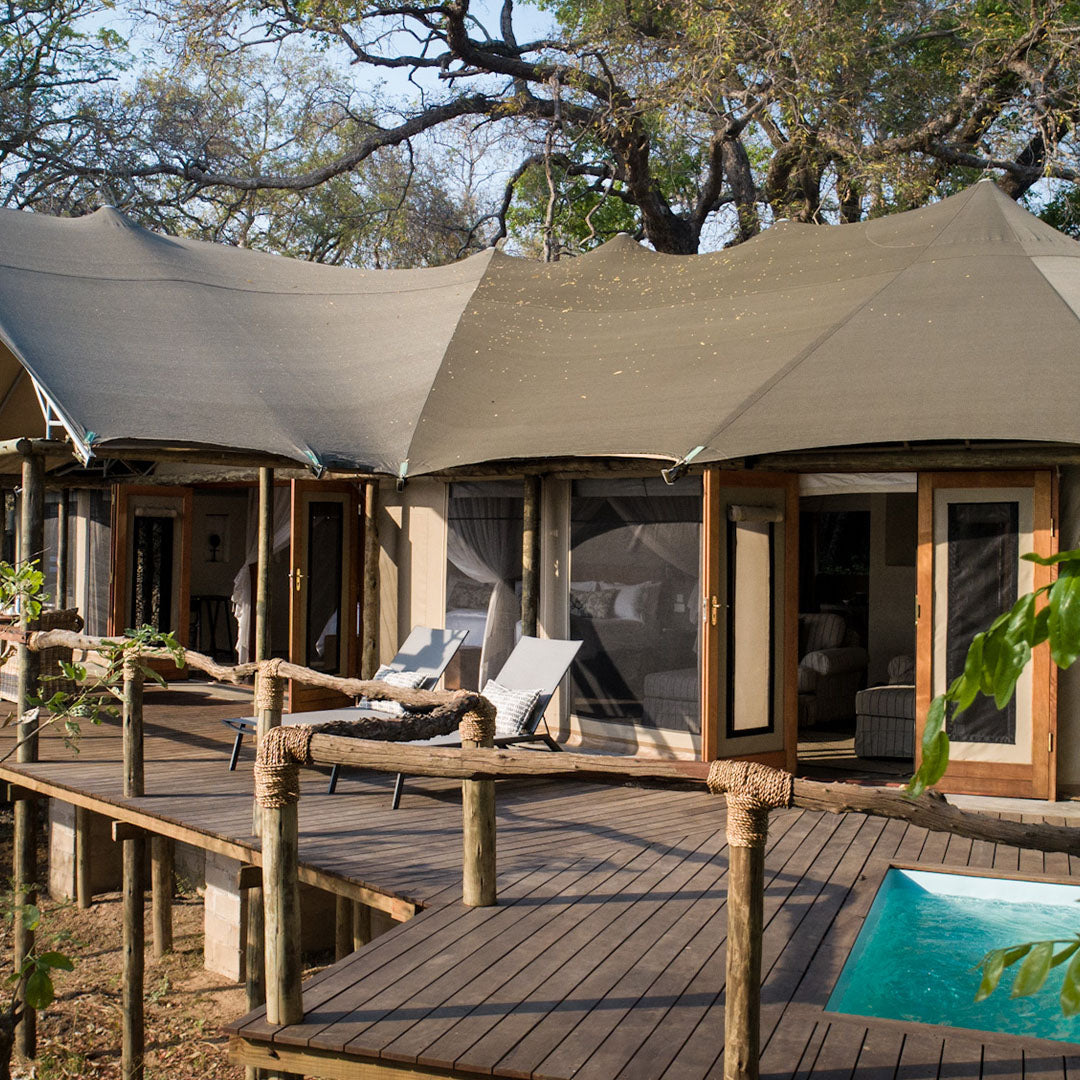 Dusty Boots Travel Sungani Lodge Tent  Outside